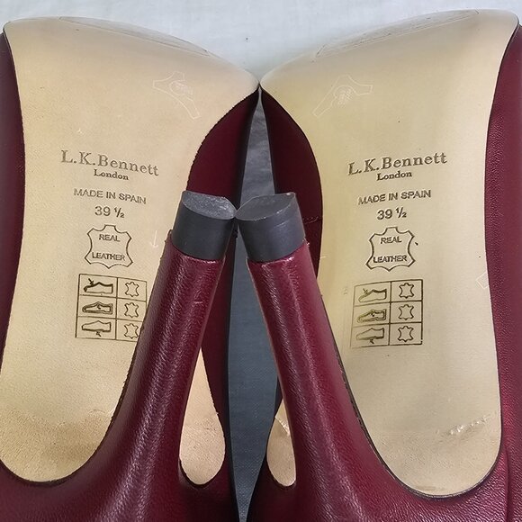 Corrina Genuine Napa Leather 3” High Vamp Pump EU39.5 US9.5 Black Raspberry - Picture 8 of 14